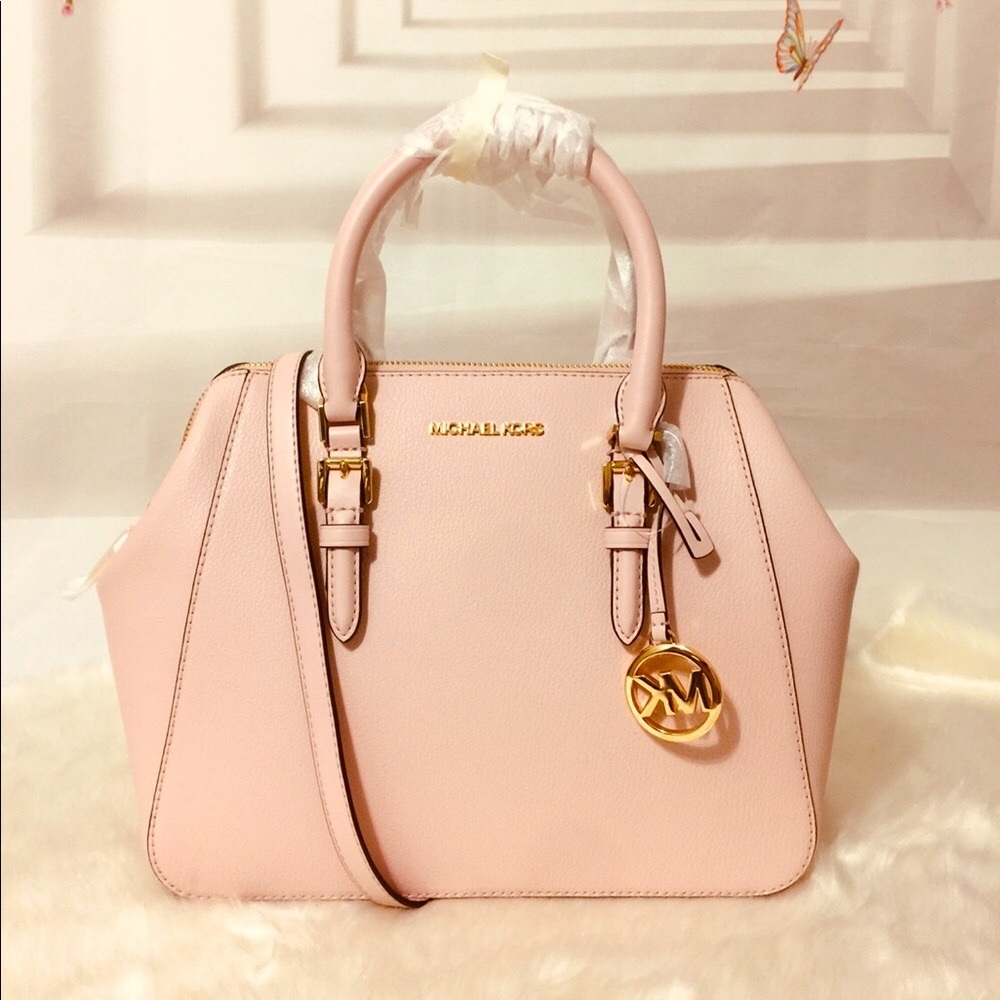 NWT Michael Kors Charlotte large Satchel Handbag - Picture 3 of 12